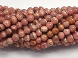 Rhodochrosite, 4.8-5mm, Round-BeadXpert