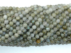 Labradorite Beads, 4mm (4.8mm) Round Beads-BeadXpert