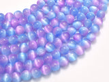 Selenite - Purple & Blue, 8mm (8.5mm) Round-BeadXpert