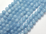 Jade - Aquamarine Light Blue 8mm Round-BeadXpert