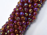 Mystic Coated Carnelian, 8mm Faceted Round-BeadXpert
