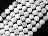 Matte White Howlite, 10mm Round Beads-BeadXpert