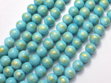 Mashan Jade - Blue, 8mm (8.5mm) Round-BeadXpert