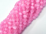 Selenite - Pink, 6mm (6.5mm) Round-BeadXpert