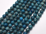 Gray Picture Jasper - Blue, 8mm (8.5mm)-BeadXpert