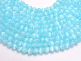 Selenite - Blue, 6mm (6.5mm) Round-BeadXpert