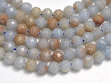 Angelite, 4mm (3.8mm) Micro Faceted Round-BeadXpert