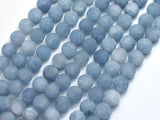 Matte Jade - Aquamarine Color, 8mm Round-BeadXpert