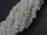 Clear Quartz, 4mm - 10mm Chips Beads, 33 Inch-BeadXpert