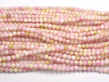 Jade - Pink & White, 4mm (4.5mm)-BeadXpert