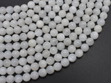 White Rainbow Moonstone 6mm Round Beads-BeadXpert