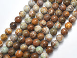 African Green Opal, 10mm(10.3mm) Round Beads, 16 Inch, Full strand-BeadXpert