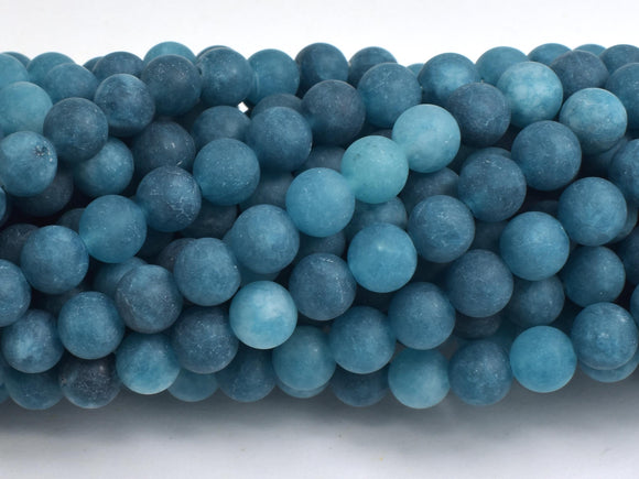 Matte Jade - Blue, 6mm Round-BeadXpert