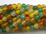 Rainbow Agate Beads, Round, 8mm, 15.5 Inch-BeadXpert