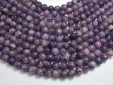 Lepidolite Beads, 8mm Round Beads-BeadXpert