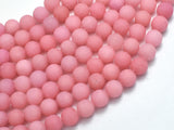 Matte Jade - Rose Pink, 8mm Round-BeadXpert