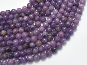 Lepidolite Beads, 6mm Round Beads-BeadXpert