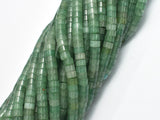 Green Aventurine, 2x4mm, Heishi Disc-BeadXpert
