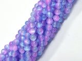 Selenite - Purple & Blue, 6mm (6.5mm) Round-BeadXpert