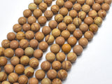 Wood Jasper Beads, Round, 8 mm-BeadXpert