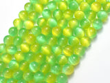 Selenite - Green & Yellow, 8mm (8.5mm)-BeadXpert