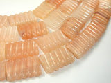 Pink Aventurine, 18x25mm Carved Rectangle Beads, 15 Inch, Full strand, 15 beads, Hole 1.8 mm (353159002)-BeadXpert