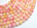 Jade - Pink & Yellow, 8mm Round-BeadXpert