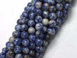 Blue Spot Jasper Beads, Round, 8mm-BeadXpert