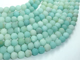 Matte Amazonite Beads, 8mm Round Beads