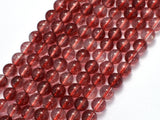 Quartz - Red, 8mm (7.8mm) Round-BeadXpert