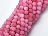 Matte Jade - Pink, 6mm Round-BeadXpert