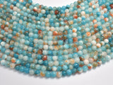 Jade - Blue & Orange, 6mm (6.5mm) Round-BeadXpert