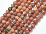 Spicy Jasper Beads, Plum Blossom Jasper, Round, 8mm-BeadXpert