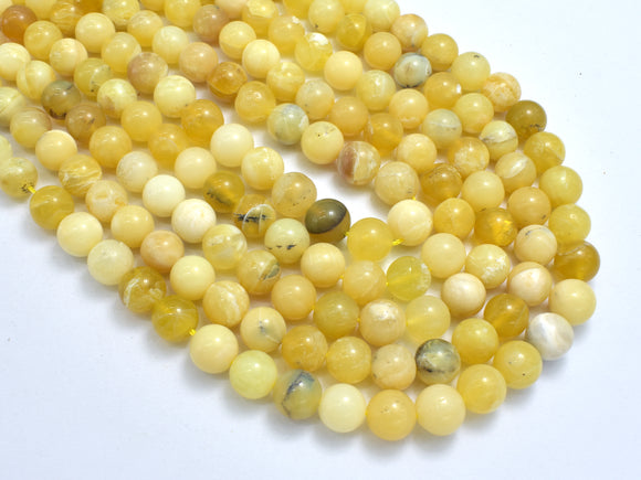 Yellow Opal, 8mm-9mm Round Beads-BeadXpert