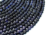Blue Goldstone Beads, 6mm Round Beads-BeadXpert