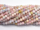 Beryl Beads, Aquamarine, Morganite, Heliodor, 4mm (4.7mm) Round-BeadXpert