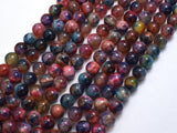 Agate - Multi Color, 8mm Round-BeadXpert