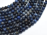 Dumortierite, 6mm Round Beads-BeadXpert