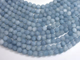 Matte Jade - Aquamarine Color, 8mm Round-BeadXpert