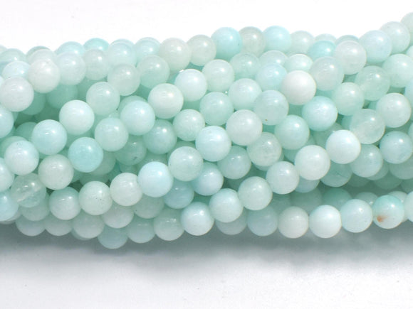 Jade - Light Blue, 4mm (4.5mm), Round-BeadXpert