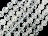 Crackle Clear Quartz Beads, 10mm Round Beads-BeadXpert