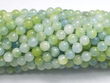 Jade - Light Green & Blue 6mm Round-BeadXpert