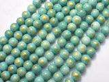 Mashan Jade - Green & Blue, 6mm (6.5mm) Round-BeadXpert