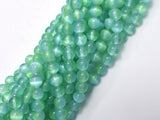 Selenite - Green & Blue, 6mm (6.5mm) Round-BeadXpert