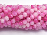 Jade - Pink & White, 6mm Round-BeadXpert