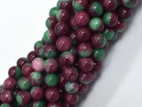Jade - Red & Green, 8mm Round-BeadXpert