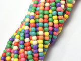 Howlite Beads, Multicolored, 4mm, 15 Inch-BeadXpert