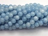 Jade - Aquamarine Light Blue 8mm Round-BeadXpert