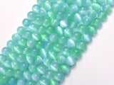 Selenite - Green & Blue, 8mm (8.5mm) Round-BeadXpert