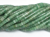 Green Aventurine, 2x4mm, Heishi Disc-BeadXpert